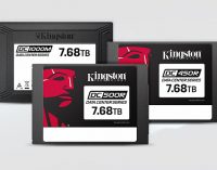 Kingston Technology начинает поставки SSD объемом 7,68 ТБ